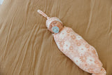 Copper Pearl Knit Swaddle Blanket - Penny