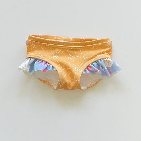 Lovie Apparel Baby Bikini Ruffle Bottoms - Sandy Urchin