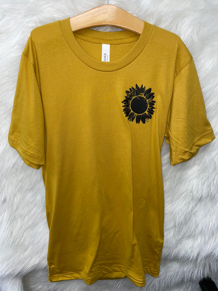 Lovie Apparel Sunflower Adult Graphic T-Shirt