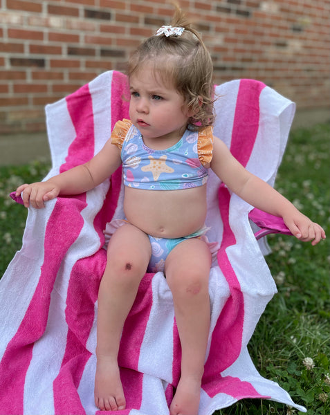 Lovie Apparel Baby V-Back Bikini Top - Shells By the Shore