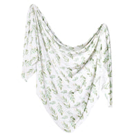 Copper Pearl Knit Swaddle Blanket - Fern