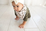 Copper Pearl Bandana Bibs - Olive Collection