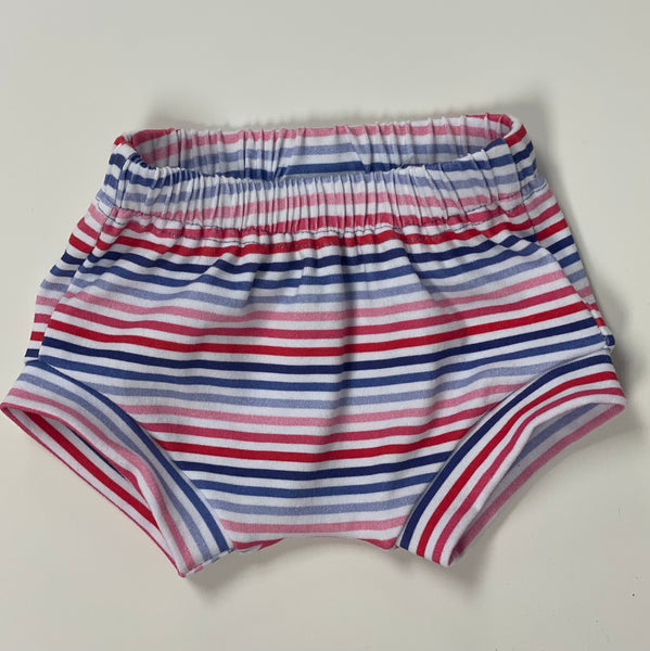 Lovie Apparel Knit Shorties - Patriotic Stripe