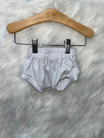 Lovie Apparel Knit Shorties - Ice Gray Herringbone