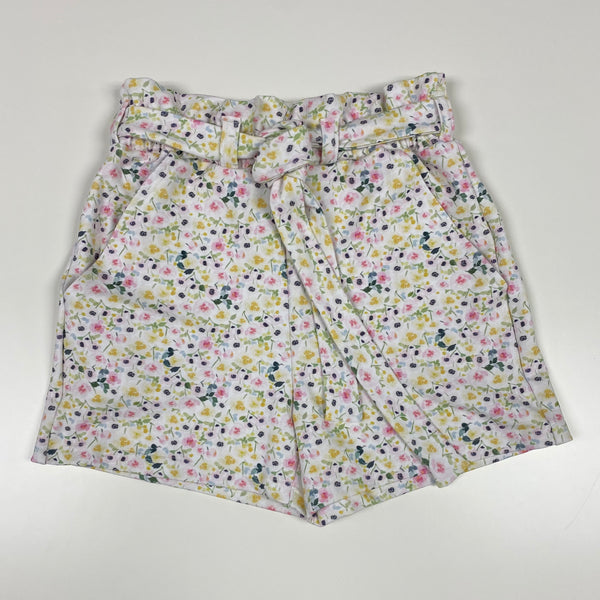 Lovie Apparel Paperbag Waist Shorts - Ditsy Watercolor Floral