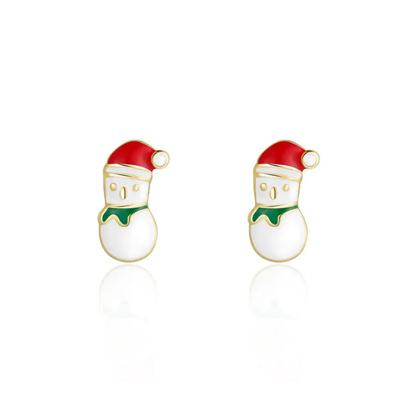 Girl Nation Limited Edition Snowman Cutie Stud Earrings
