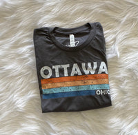 Lovie Apparel Retro Distressed Ottawa T-Shirt