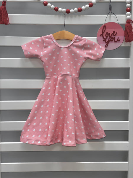 Lovie Apparel Twirl Dress - Hearts 2.0