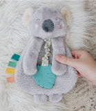 Itzy Lovey Koala Plush with Silicone Teether Toy