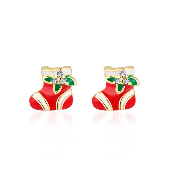 Girl Nation Limited Edition Holiday Stocking Cutie Stud Earrings