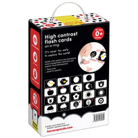 Banana Panda High Contrast Flashcards on a Ring - 0m+