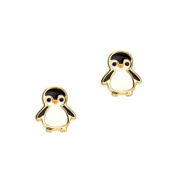 Girl Nation Personable Penguin Cutie Stud Earrings